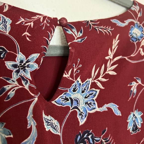 Rebecca Minkoff Wendy Red Floral Wrap Dress Ruffle Bottom Womens size Small NWT - Picture 10 of 15